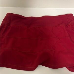 Lululemon Red Skirt